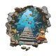 thumbnail image 3 of Calcomanía De Pared Con Dise?o De Peces Oceánicos Bajo El Mar Para Dormitorio Infantil, 3 of 5