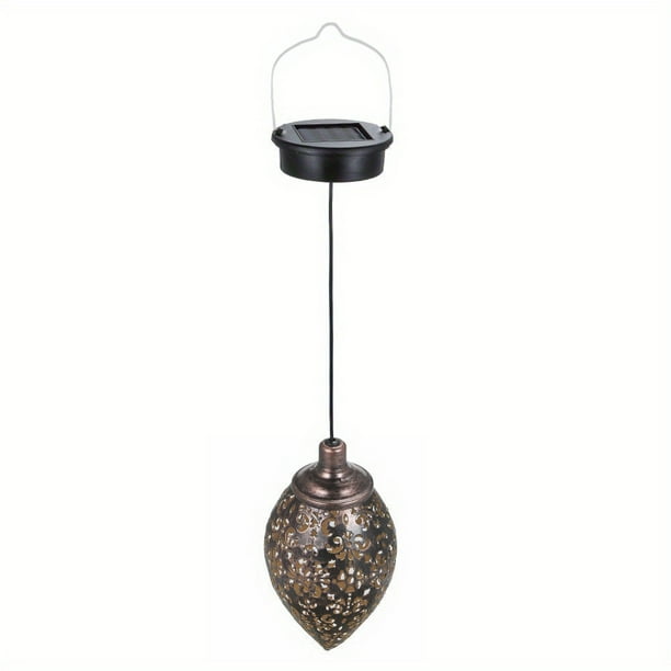 Illuminate Your Courtyard with 1pc of Beautiful Solar Lantern Landscape Light - Waterproof, Decorative, and Hanging LED Projection Lamp
