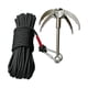 thumbnail image 1 of Gancho de agarre con cuerda, gancho de anclaje, garra de tigre volador, gancho de acero inoxidable de 4 , garra de escalada para senderismo, act Negro, 1 of 5