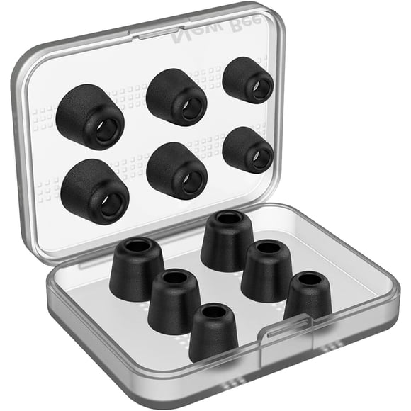 Puntas Auriculares Negro Memory Foam 6 Pares 5 To 7 Mm