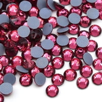 Kzkcy - Hotfix Rhinestones Kzky Ss16, 3,7 A 3,9 Mm, 1440 Unidades (Rojo Rosa)