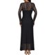 thumbnail image 3 of INSPIRE CHIC 2 PCS Conjunto de Vestido de Maternidad para Sesión de Fotos Vestido de Encaje de Manga Larga con Camiseta Interior a Juego M Negro, 3 of 6