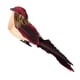 thumbnail image 4 of Colores Plumas artificiales Espuma Aves con pinza Jardín Decoración árbol Rojo vino, 4 of 5