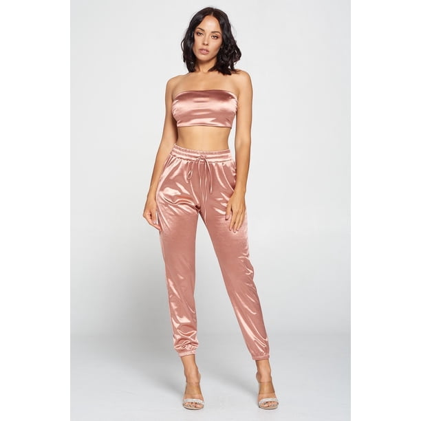 Conjunto de Pantalón y Top de Tubo
