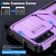 thumbnail image 2 of Funda Armada para Motorola Moto G Power 2022 con Tapa Deslizante y Soporte Magnético Giratorio Morado, 2 of 5