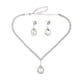 thumbnail image 3 of Lágrima Rhinestone Joyería Collar Pendiente Conjunto Boda Fiesta Nupcial, 3 of 3