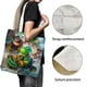 thumbnail image 3 of Yoshi Bolso de tela con estampado de lienzo para mujer, bolsa de compras reutilizable y estética, con cremallera interior, regalo para mujer,40*45cm., 3 of 6