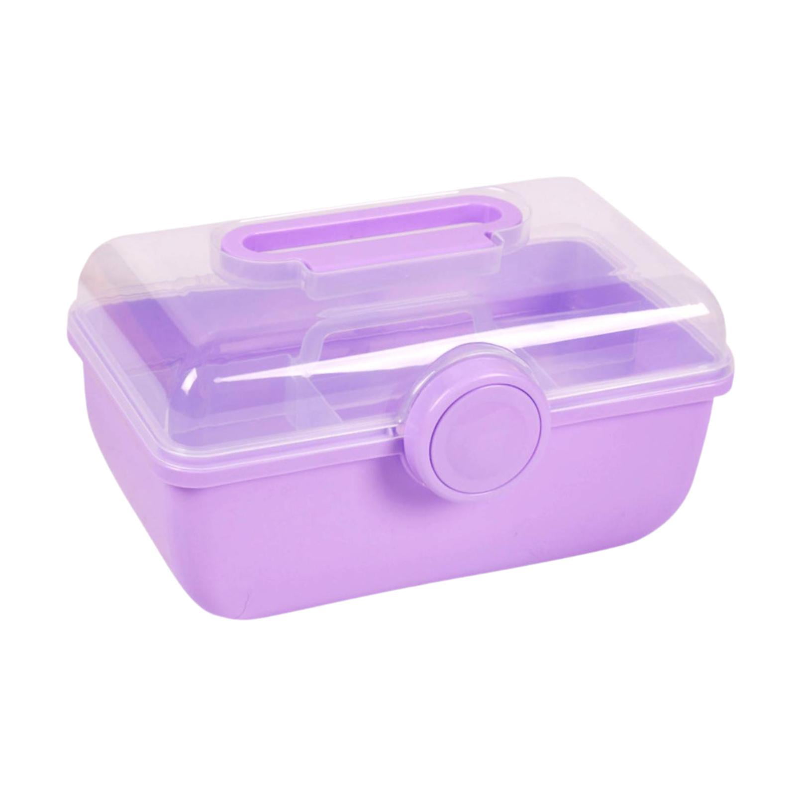 Bothyi - Caja De Almacenamiento De Accesorios Para El Cabello, Portátil, Linda Para Lazos Para El Cabello, Diadema, Coleteros, Color Morado