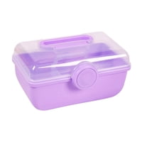Bothyi - Caja De Almacenamiento De Accesorios Para El Cabello, Portátil, Linda Para Lazos Para El Cabello, Diadema, Coleteros, Color Morado