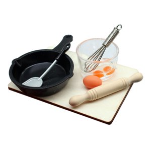 Magideal - 7 Piezas 1:12, Herramienta De Cocina Para Casa De Muñecas, Utensilios De Cocina Para Casa De Muñecas, Muebles Para Muñecas En Miniatura, Accesorios De