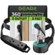 thumbnail image 1 of Cable de extensión GearIt 360 con enchufe plano giratorio de 3 pies, negro, 1 of 8