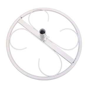 Magideal - Soporte De Exhibición De Flores, Base De Soporte Para Piso De Flores, Resistente Y De Gran Tamaño, Soporte Para Flores De Papel Gigante, Suministros P Blanco