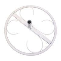 Magideal - Soporte De Exhibición De Flores, Base De Soporte Para Piso De Flores, Resistente Y De Gran Tamaño, Soporte Para Flores De Papel Gigante, Suministros P Blanco