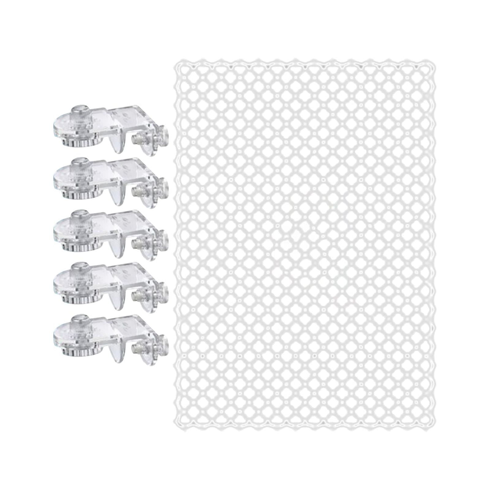 Magideal - Cubiertas Para Acuarios, Malla De Malla, Protector De Salto, Red De Repuesto Para Acuario, Portátil, Fácil De Instalar Con Soporte Fijo, Red De Malla