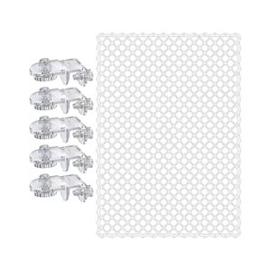 Magideal - Cubiertas Para Acuarios, Malla De Malla, Protector De Salto, Red De Repuesto Para Acuario, Portátil, Fácil De Instalar Con Soporte Fijo, Red De Malla