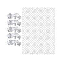 Magideal - Cubiertas Para Acuarios, Malla De Malla, Protector De Salto, Red De Repuesto Para Acuario, Portátil, Fácil De Instalar Con Soporte Fijo, Red De Malla