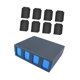 thumbnail image 1 of Caja De Baraja De Cartas Coleccionables, Regalo Para Coleccionistas De Tarjetas, Caja De Almacenamiento De Baraja De Cartas TCG Premium, Azul Con Divisor, 1 of 5