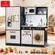thumbnail image 1 of Cocina De Juguete Infantil De Madera Extra Grande 100x89cm Negro Con Crema, 1 of 10