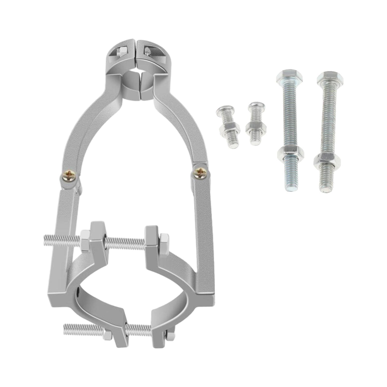 Magideal - Adaptador De Broca De Agujero Cuadrado Diámetro De Abrazadera De Máquina De Espiga Cuadrada De Acero Inoxidable Entre 38 Mm A 55 Mm Durable Para Acces Con 4 Tornillos