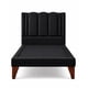 thumbnail image 2 of Cama 1,5 plaza Milano + Respaldo 1,5P Milano Negro + Colchón 1,5P Mery Desing, 2 of 5