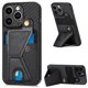 thumbnail image 1 of Funda Resistente para iPhone 13 Pro con Tarjetero y Soporte, Diseño Magnético Negro, 1 of 5