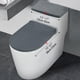 thumbnail image 2 of suxuMhao Juego de Fundas para Asiento de Inodoro, Juego de 2 Piezas Elástico y Esponjoso para Tapa de Tanque de Agua de Inodoro y Tapa de Inodoro, Ajuste Universal Verde Oscuro Talla Única,, 2 of 4