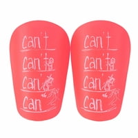 Magideal - 2 Espinilleras De Fútbol, Espinilleras De Entrenamiento De Fútbol, Equipo Protector Ligero, Protección Cómoda Para Las Piernas Para Partidos De Fútbol Rosa 10Cmx6Cm