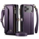 thumbnail image 2 of CaseMe Funda de Cuero para iPhone 17 Pro Max de 6.9 Pulgadas con Billetera [Bloqueo RFID] con Ranura para Billetes con Zíper y 10 Tarjeteros, Correa de Hombro Magnética de Cuero PU Suave para Mujer, 2 of 12