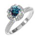 thumbnail image 1 of Anillos de Moissanita de Oro Blanco de 18K de 1 Quilate para Mujer Regalo Color D VVS1 Anillos de Diamante Anillos de Plata Esterlina S925 Joyería Anillos de Compromiso de Moissanita con Certificado, 1 of 8
