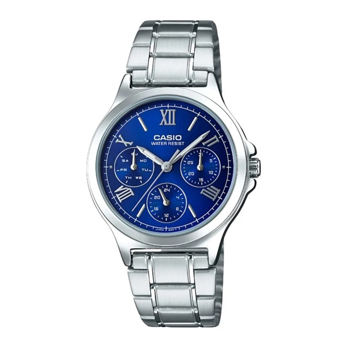 Reloj Analogo Plateado Casio Ltp-V300D-2A2