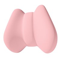 Magideal - Cojín De Apoyo Lumbar, Cojín De Asiento De Coche Para La Parte Baja De La Espalda, Funda Lavable, Cojín Ergonómico Suave Para Silla De Oficina Para Ve Rosa