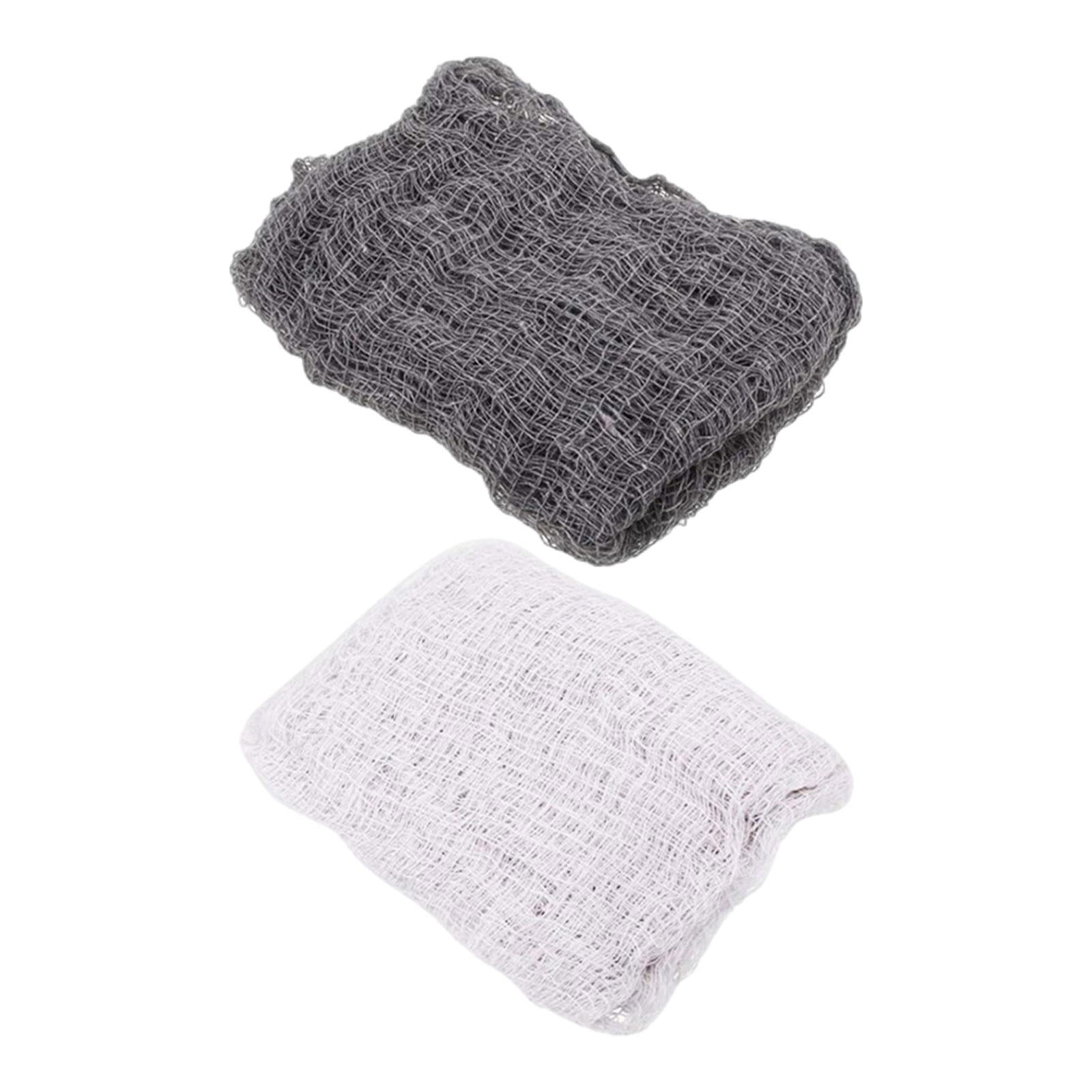 Magideal - 2 Piezas De Tela De Gasa De Halloween De Miedo Tela Espeluznante Tapiz Cortina Colgante Tela De Gasa Para Paredes Techos Puertas Entradas De Actuación