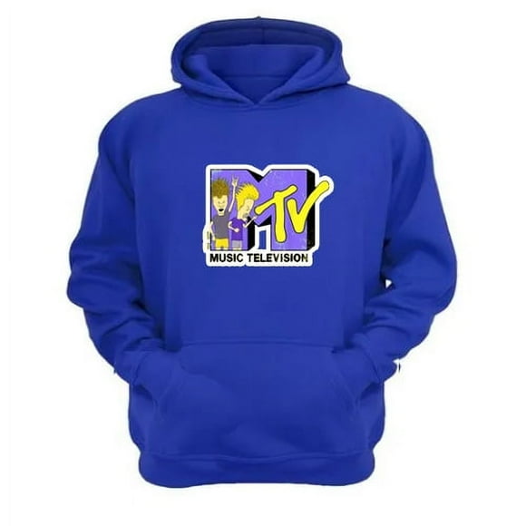 Polerón Canguro Mtv´S Azul Talla Xl Unisex
