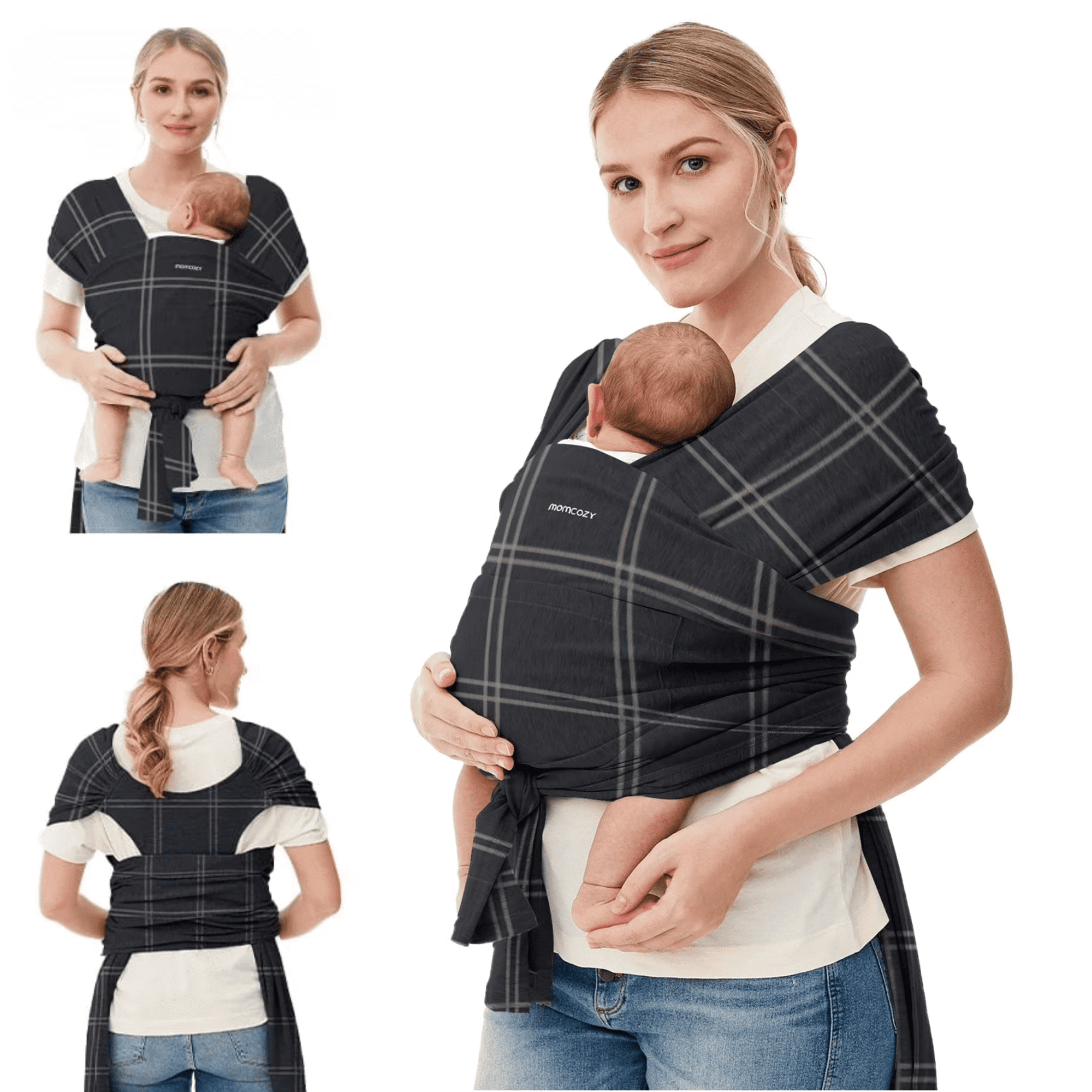Portabebé Fular Momcozy Ajustable 8-35 Lbs