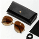 thumbnail image 1 of POLASUP GAFAS LENTES DE SOL Un par de gafas de moda doradas anchas progresivas, 1 of 6