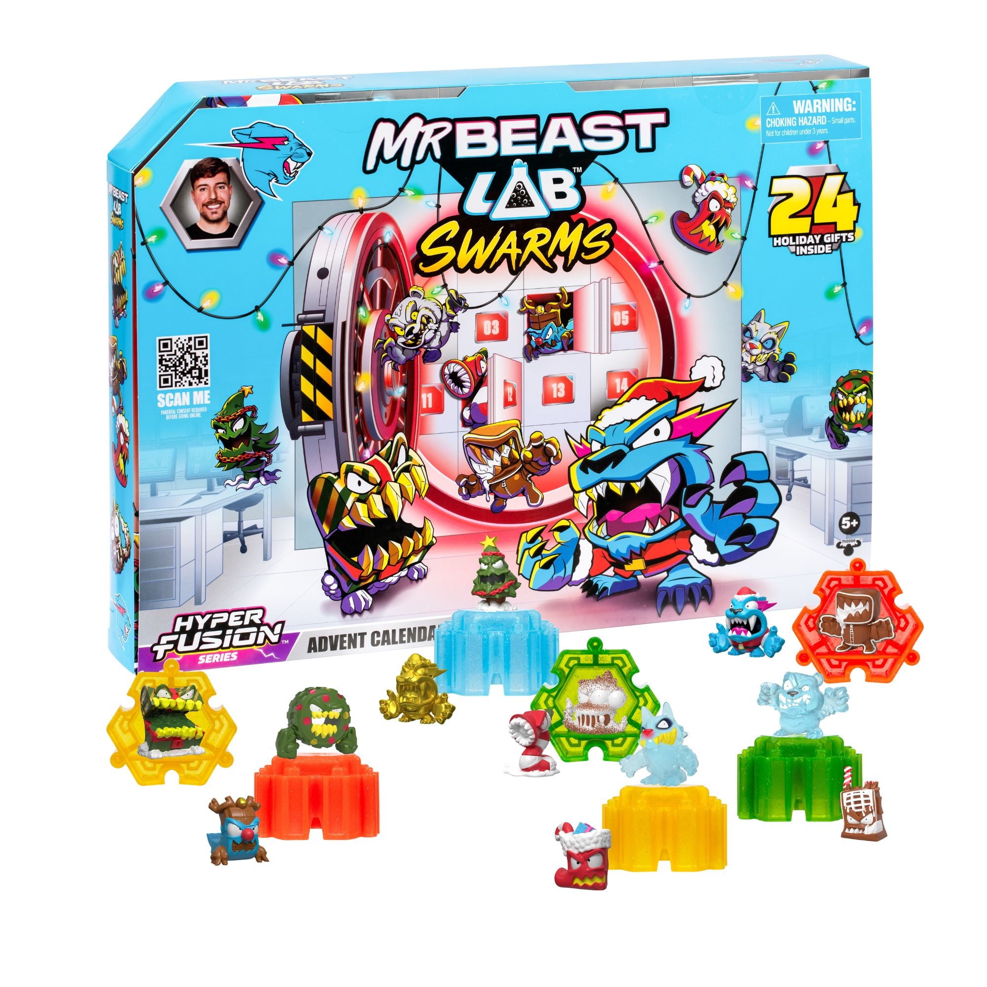 Figura De Acción Mr Beast Lab Swarms Calendario Adviento