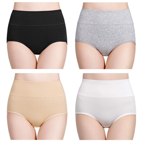 Calzoncillos completos de algodón para mujer, Wirarpa, para posparto, paquete de 4