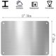 thumbnail image 2 of Letrero puerta cerrada exterior UV impreso aluminio 30x40 cm resistente intemperie seguridad hogar negocio, 2 of 6