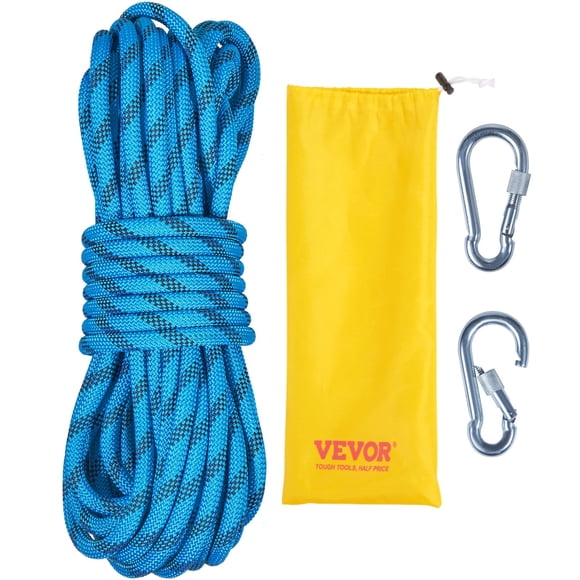 Cuerda de escalada VEVOR Static de 10 mm y 9,8 m con tensión de rotura de 26 KN