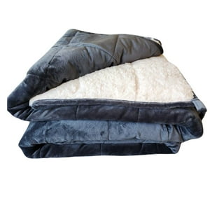 Hugging - Manta Pesada Sherpa Gris Tamaño Queen 7 Kg