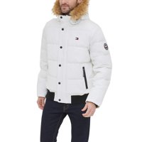 Chaqueta Tommy Hilfiger Para Hombre, Tela Ártica, Acolchada, Esnórquel, Color Blanco