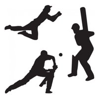 Rienda Libre Graphics - Decomural Cricket Players Sports Set Ws-33156