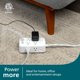 thumbnail image 4 of Supresor de picos Philips de 8 contactos, 2 USB-A, 1 USB-C, 17 W, 3120 J, blanco, 4 of 6
