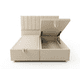thumbnail image 1 of Cama Baul 2 Plazas con Respaldo Tubular Crudo Lino, 1 of 2