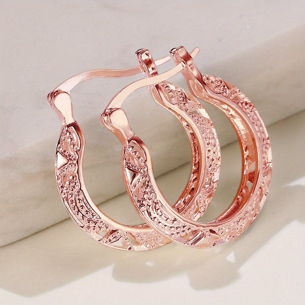 Stylish Silver Textured Hoop Earrings - Effortlessly Chic and Comfortable