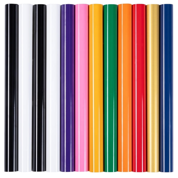 Vinilo HTV HTVRONT Pack de 13 Hojas 25x20 cm para Plancha
