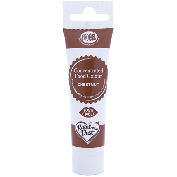 Colorante alimentario Rainbow Dust Pro-Gel Castaño 25 mL