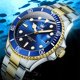 thumbnail image 5 of Reloj OLEVS de acero inoxidable dorado para hombre con fecha impermeable, 5 of 9