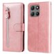 thumbnail image 5 of Funda tipo cartera para Motorola Moto G15 Power con bolsillo con cremallera y ranuras para tarjetas – Función de soporte Rosa, 5 of 5