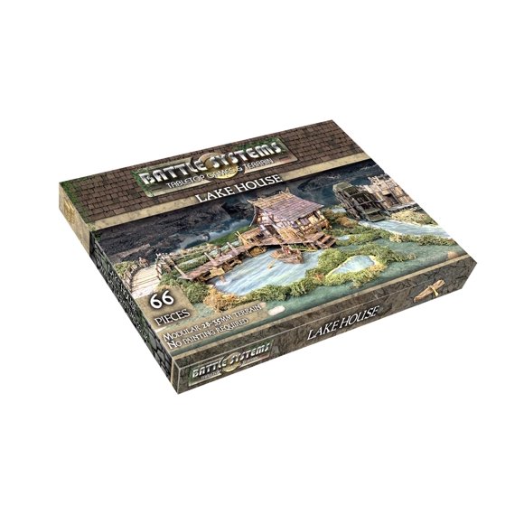 Edificios fantásticos de varios niveles de Terrain Lake House de 28 mm BSTFWE004